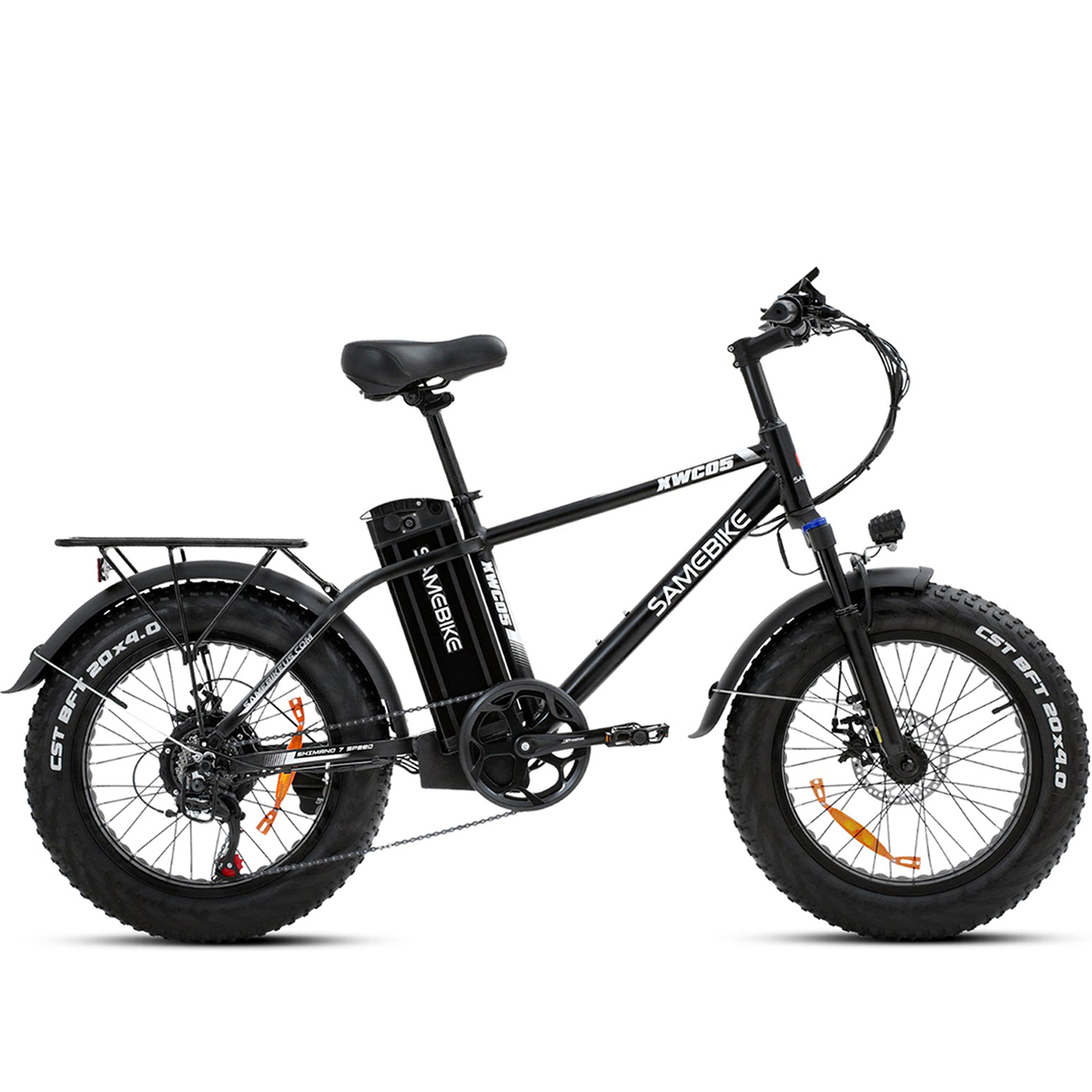 SAMEBIKE XWC05 Electric Mountain Bike 20*4.0 Inch Fat Tire 750W Brushless Geared Motor 35Km/h Max Speed 48V 13Ah Battery